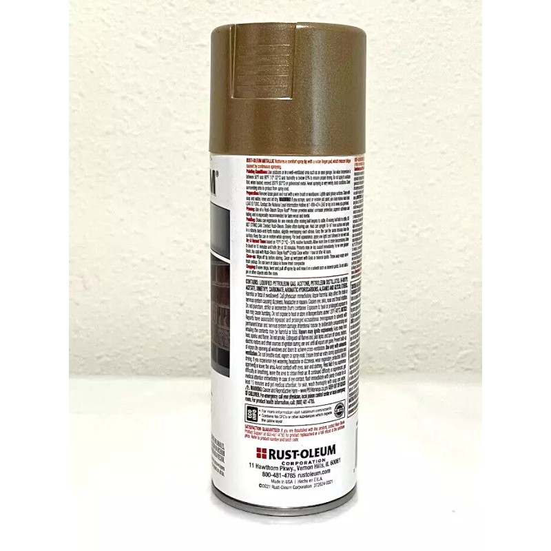 Rust-Oleum ~ Metallic Warm Gold ~ Brilliant Metal Finish 11oz