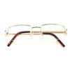 V.W.E. Rectangular Frame Clear Lens Designer Half Rim Eye Glasses