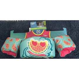 Speedo Splash Jammer Kids Life Jacket Vest Preserver OS 30-50 lbs. Watermelon