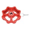 sourcing map Plastic Outside Faucet Round Wheel Handle, Square Broach