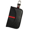 Faraday Leather Car Key Case RFID Remote Key Shielding, black,
