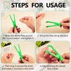 Chengu 4 Pieces Dental Floss Holder Reusable Flosser Reusable Floss