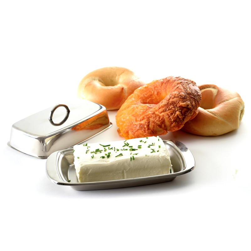 Norpro Stainless Steel Double Covered Butter Dish