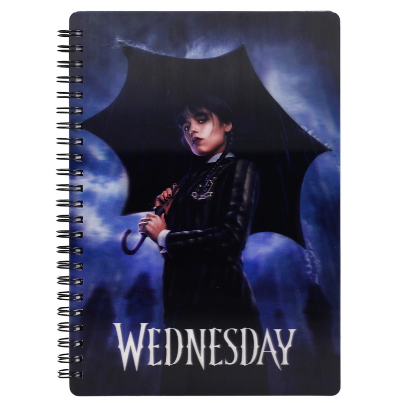 SD TOYS - Wednesday 3D Rain Effect Notebook
