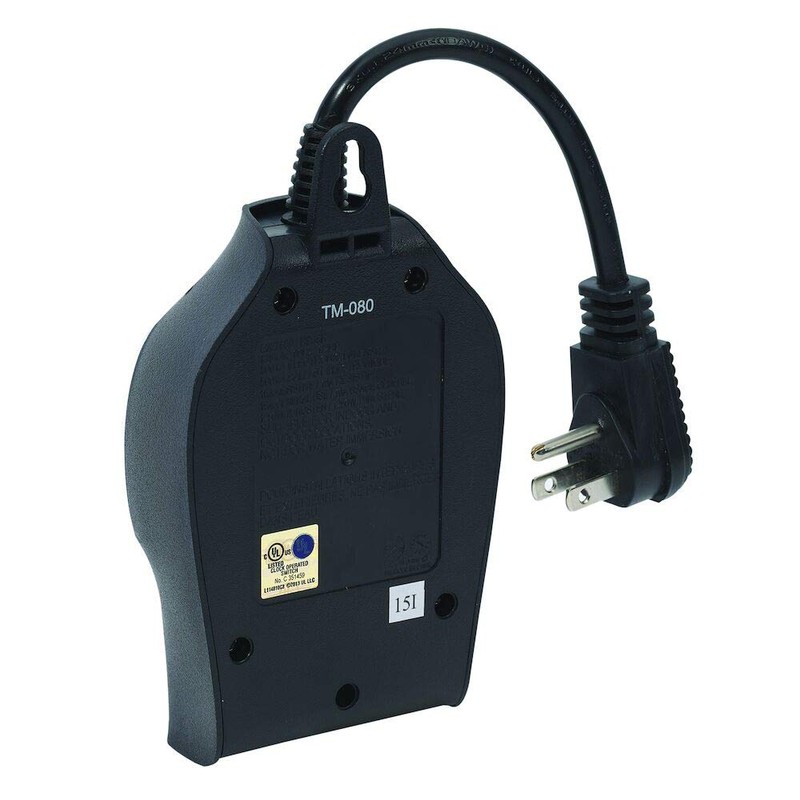 Intermatic HB35K Outdoor Timer, 2 Outlet, Black
