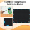 Magnet Fireplace Cover, Fireplace Insulation Draft Blocker, Fireplace Blanket For
