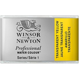Winsor & Newton Professional Water Colour Paint Whole Pan, Transparent Yellow