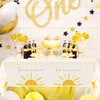 G1ngtar 3Pcs Boho Sun First Birthday Party Tablecloths Hippie Sunshine