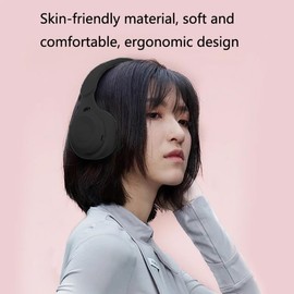 Upgraded Hybrid Noise Cancelling Headphones with Transparent Modes Wireless Bluetooth with Mic Fast Charging Deep Bass Soft-Earpads Black