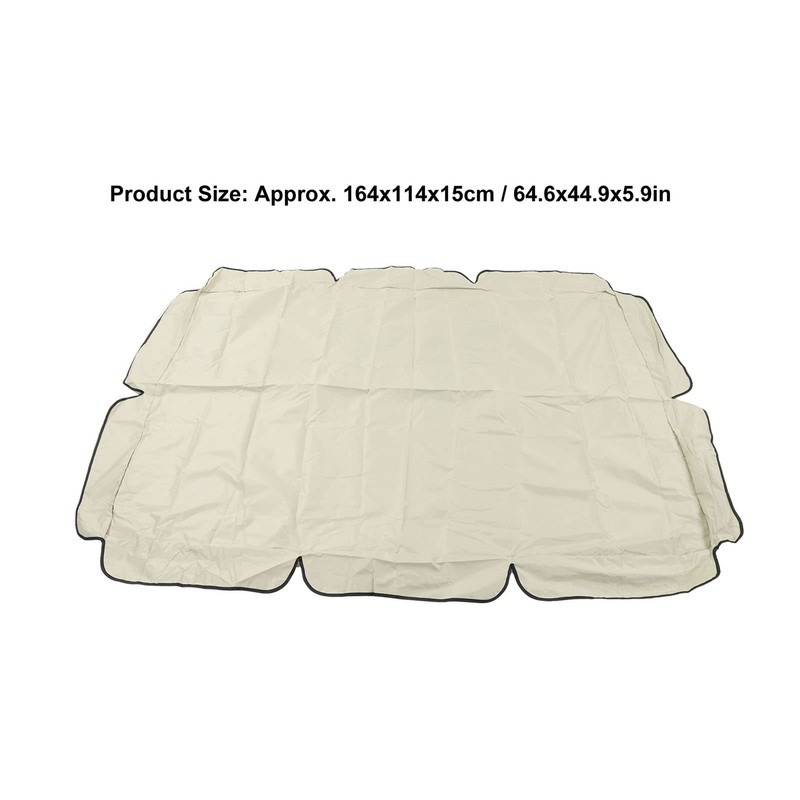 Buachois Outdoor Patio Swing Chair Canopy Replacement, Waterproof Swing Canopy,
