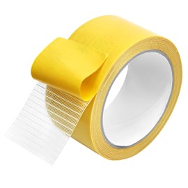 QWORK® Double Sided Carpet Tape, 36Ft 2 Inch Rug Tape for Hard Floors, Strong Grip Carpet Tape