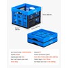 VEVOR Plastic Collapsible Storage Bins, 25L 3 Packs, Stackable Folding