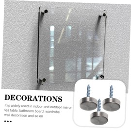 Gatuida 15sets Furniture Nail Stainless Steel Nail Sign Glass Acrylic Advertising Screw Screw Trim Cover Kit