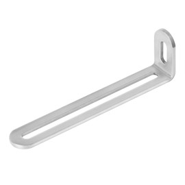 Fanmao 20 PCS 4-1/2"L x 3/4" W x 1-1/4"H Slotted Corner Brace, Adjustable L Angle Bracket for Furniture, 1/8" Thick, Stainless Steel