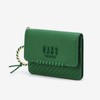 Daks (신세계강남점)DCHO4E162E2 그린 로고배색 소가죽 카드지갑 DCHO4E162E2 Green Logo Color-Blocked