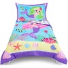 Todays Kids Mermaids Toddler Bedding Set for Girls - 4-Piece