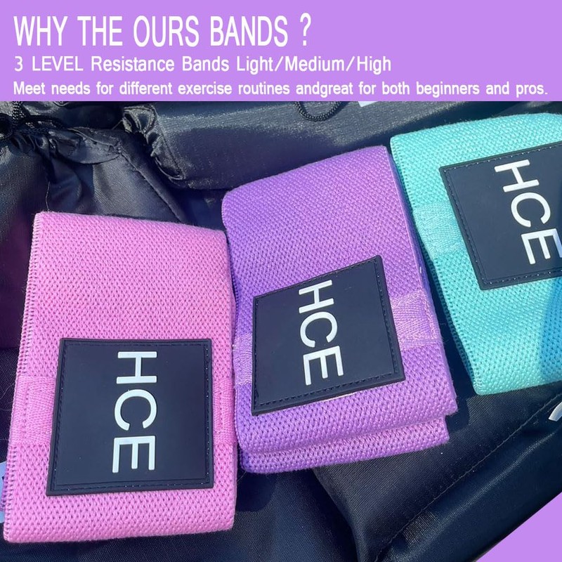 Fabric Resistance Bands for Arms Women,Resistance Bands for Legs and