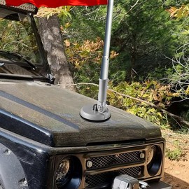 Toddmomy Flag Suction Cup Holder, Flagpole Holder, Metal Vehicle Flagpole Holder, Wall Flagpole Support Holder, Base Car Flagpole Holder for Street Games, Roof, Yard