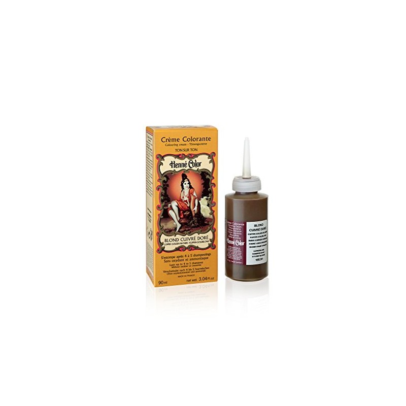 Henne Color Copper Gold Blonde Henna Hair Colouring Cream 90