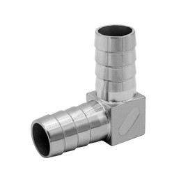 Beduan 1-1/2" ID Hose Barb Elbow Stainless Steel 90 Degree L Right Angle Barbed Fitting