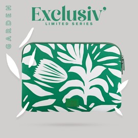 T'nB - Protective Case for Computer Shock Protection with Style and Design Colourful Interior Soft Touch - Green