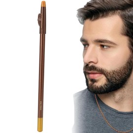 Hairdressing Pen, Beard Pencil Filler, Hair Cutting Tracer Grooming Pencil Barber Supplies, Tracing Tool/Guide for Beard, Hairline and Beard Shaping (Light Brown)