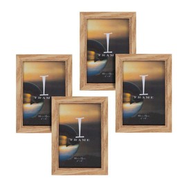 Widdop 4' x 6' - iFrame Set of 4 Photo Frames Oak Finish
