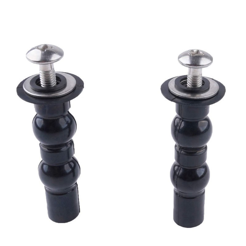 TOTO Toilet Hinge Screw Kit - Expanding Rubber Bolt Top