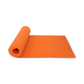 Nivia Ethylene Vinyl Acetate Anti-Skid Yoga Mat | Color: Orange | Size: 8mm | 1453OR | Comfortable and Firm Cushioning | Eco friendly | Use for Yoga & Exercise | Non-Slip Surface