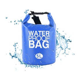 Bolsa Impermeable, Bolsa Seca Impermeable 5 litros. Bolsa Impermeable para Mochila, con Correa de Hombro Ajustable, Mochila a Prueba de Agua para Senderismo,Rafting (5L)