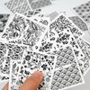 30 Sheets Black Lace Nail Stickers for Nail Art 3D