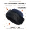 Futrzane Women's Faux Fur Hat, Fleece Winter Hat with Faux