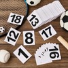 Jexine 450 Pcs 1-18 Athletes Hip Numbers 25 Set Each