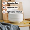 BTaT- Porcelain Pasta Bowls, 12 Pack, 8 Inch, White Large