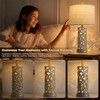 Gormena 22" Dual Light Table Lamp,Lamps for Bedroom with USB