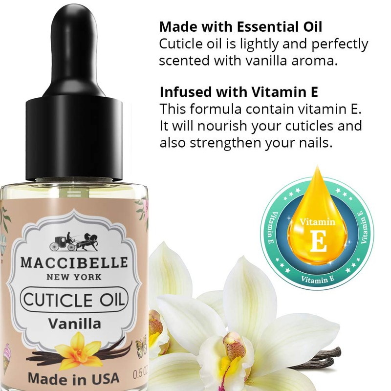 Maccibelle Cuticle Oil 0.5 oz - Heals Dry Cracked Cuticles