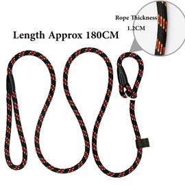 Dog Slip Training Lead Dog Leash Slip Rope Lead for Small Medium Large Dogs Lead (Red, 180CM)
