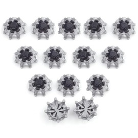 ゴルフシューズ ソフトスパイク鋲 ゴルフスパイク シューズ靴鋲 クリート 交換用スパイク鋲 衝撃吸収 滑り止め 固定 付け替え 簡単脱着 トレーニングエイズ スポーツ靴 クリケットにも適用可能 14個入り ブラック black