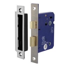 Timco - Bathroom Lock - Satin Nickel (Size 78mm - 1 Each)