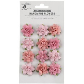 Little Birdie Marisa Paper Flowers 12/pkg-Celebrate Life