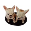 Ceramic Salt and Pepper Shaker Set with Dog Motif (French