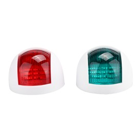 2Pcs Signal Lamp Red Green LED Waterproof Boat Navigation Light 12V 24VWhite