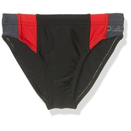 Haute Pression Boys' Briefs 515, Black (Black/Grey/Red)