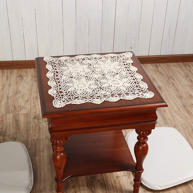 vanyear Handmade Crochet Lace Table Cloth Doilies Placemat Dining Room