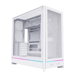 MONTECH HS01, ATX Mid-Tower PC Case, Gaming PC, High-Airflow, Reversible Layout, Mesh Front Panel, Sink-in Design, Toolless Panels, White