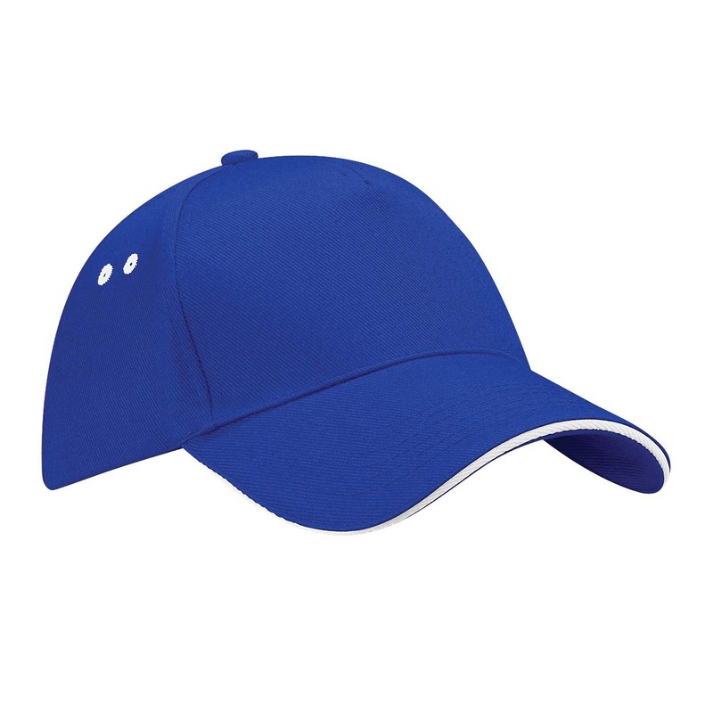 Beechfield B015c Ultimate 5 Panel Sandwich Peak Hat - Modern