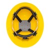 Truper CAS-AX, Casco de seguridad amarillo ala ancha diseño cómodo