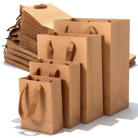 Meyeyaia 40 Pack Paper Gift Bags, Goodie Bags with Handles, 4 Sizes