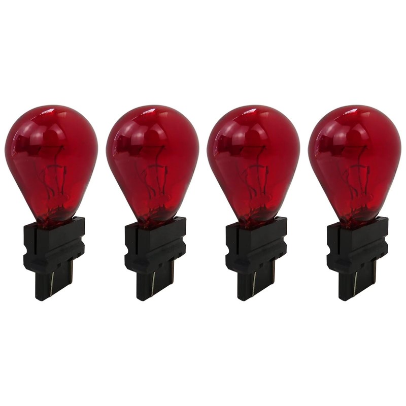 4-Pack Red 3157 Bright Light Bulbs Car Auto Signal Turn