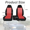 Fioqe 2PCS Front 60/40 High Back Bench Seat Cover for